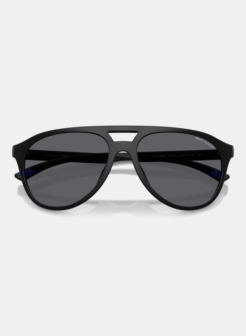 Armani Exchange Full Rimmed Aviator Sunglasses 0AX4156SU - Image 4